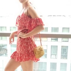 REVOLVE Alé by Alessandra Red Ruffle Dress - XS